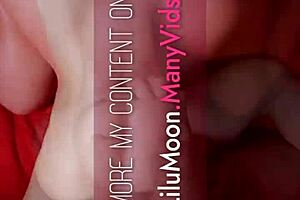 Lilu Moon Sucks Monster Cock to Oral Creampie POV