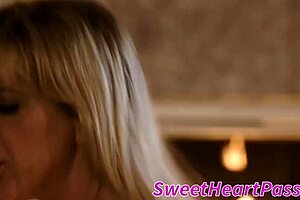 busty lesbian milf and cute girl do tribbing cunt grinding licking oral sex therapy