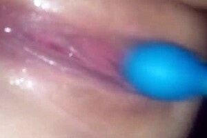 Kona captures an extreme close-up of wet vibrator action