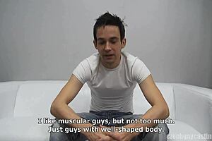 Gay erotic video featuring amateur Czech man Lukas 7714
