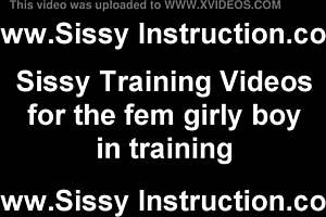 Femdom Humiliates Crossdressing Sub with Punishment