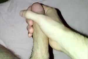 dick solo play feels so good, stroking my hard cock alone at home