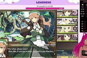 Vtuber Lewdneko Moans Loudly Playing Evenicle Part 10 With Big Tits Creampie Action!