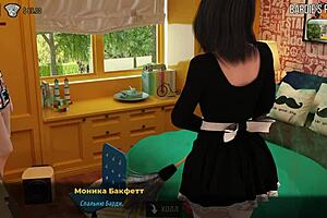 Naked girls train in anime hentai