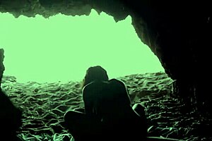 Hidden Inside The Cave At The Beach With A Flexible Couple.