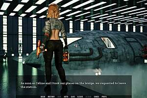 Hentai game with blowbang and big tits action