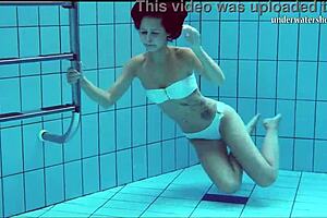 nata, the hot hungarian babe, swims nude in public spot