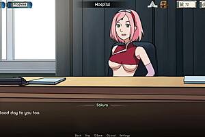 3D animated nurse examines naked patient in hentai hospital