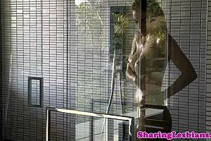 Gorgeous Trimmed Lesbians Rim and Fingerfuck