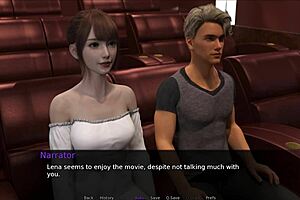 Nudist school adventure continues with a hot date with Lena