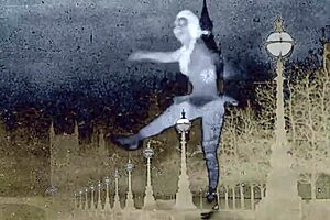 Dark lantern entertainment presents vintage arcade films featuring grandmother and granny in retro antique settings