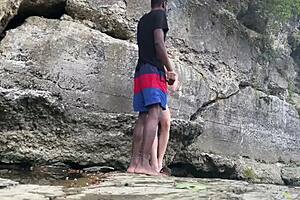 Bigdaddykj and his girlfriend’s passionate interracial sex in the great outdoors