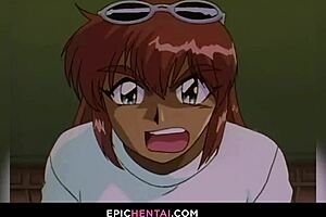 I, Mahoko, lose my virginity in hentai adventure