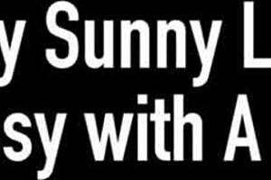 sunny lane teases her wet blonde pussy with pink dildo