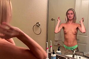 Watch This Petite Teen 18+ Suck Big Black Cock Before Brunch!