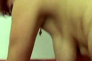 this redhead italian milf over 60 sucks an inexperienced young guy's cock in her european home