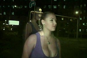 Big tits model Krystal Swift in street casting! Public dogging orgy gangbang explodes!