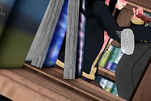 in this hentai, the girl gets fingered and creampied while masturbating