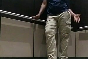 big ass fingering in elevator leads to orgasm