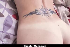 Stepmom supports injured stepson with taboo cowgirl sex