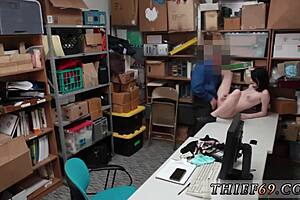 Petite emo gets strapon dp from police after theft.