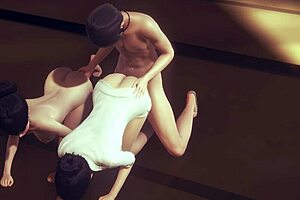 Uncensored 3D hentai, Japanese girl drilled at university! 😍