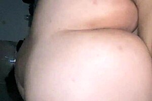 Chubby girl rides lover while husband works