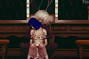 Cute 3D anime lesbians explore pantyhose adventures in hentai style