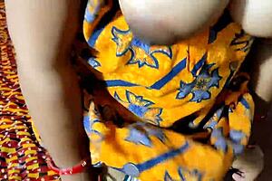 Do you like watching desi pussy licking? This babe's nipples are hard