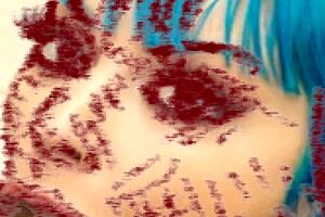 drawing of a milf giving blowjob to a dark big dick in hentai style for you