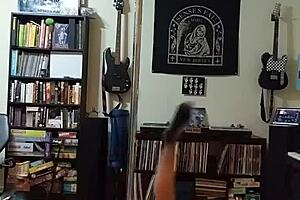 Oh Yeah, Strip That Black Skirt in Heels!