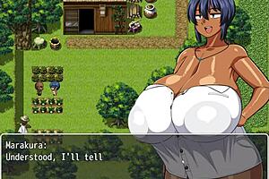 Tanned natsuki masturbates huge bbc outside hentai game