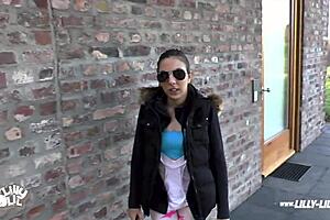 fan fucks lilly lil in outdoor creampie oil hard dom share anal