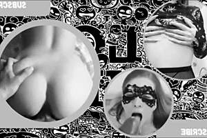 big girl in black lingerie with big dick