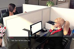 Jessica Oneil asks, 'Want to see this blonde MILF's hard news in the office game?' Episode 4
