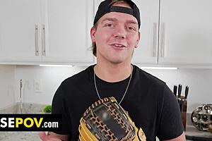 I surpise my stepmom with foot massage and poundin