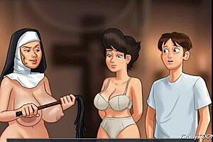 I caught the church milf masturbating with a police baton in her bikini