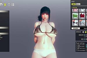 Exploring character creation in Honey Select 2 with intriguing customization options