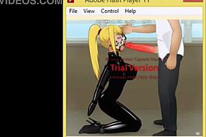 a good bdsm session with deepthroat action