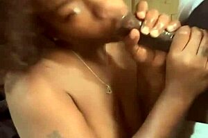 Stepsister sucks that big black cock! 😍