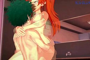 camie, itsuka, and izuku, let's have intense sex with creampies in this hentai