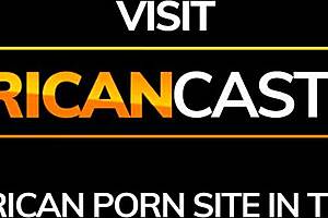 Skinny African Tries Deepthroating Huge Cock