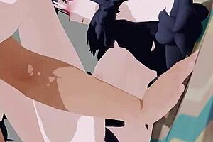 Kazusa Beast in 3D Cartoon Anime Adventure