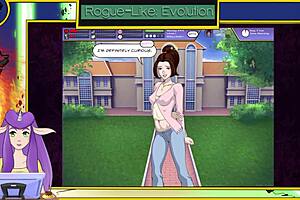 Rogue bathing in shower.