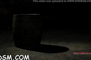 The hot brunette maid slaves away while masturbating with toys.