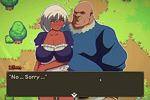 Hentai NTR Game: Elf Slut Masturbated to Cum in Part 7