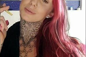 Sensual Girl Smoking And Teasing