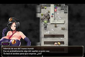 Detailed Gameplay of Karryn's Prison Level 1 in Spanish