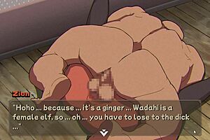 Hentai NTR Game: Elf Slut Masturbated to Cum in Part 7