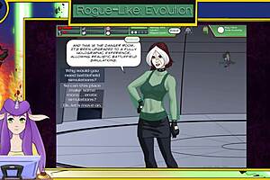 Rogue bathing in shower.